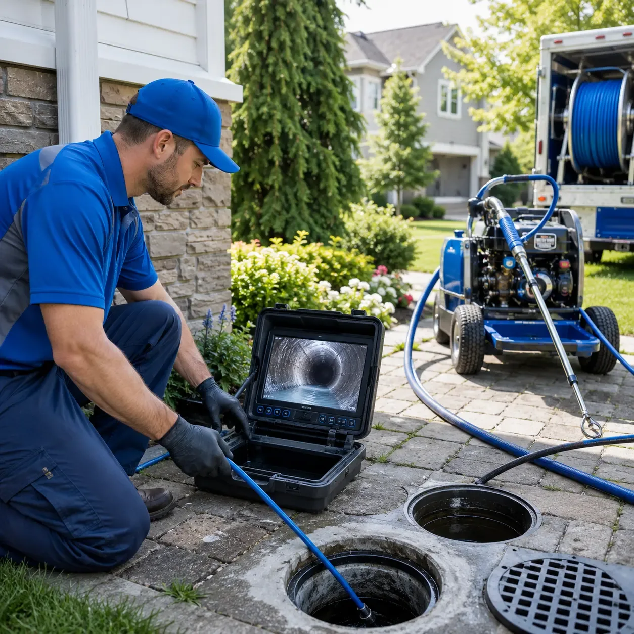 Outdoor drain cleaning professionals serving Bozrah, CT